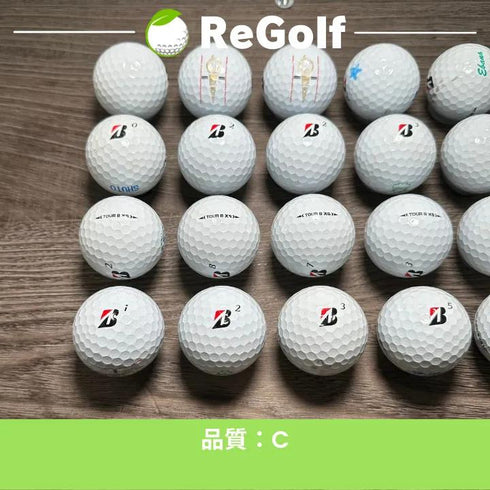 【中古】 ロストボール ブリヂストン ツアーB TOUR B XS コーポレートカラー 2022年モデル 20球 Cランク ゴルフボール リゴルフ